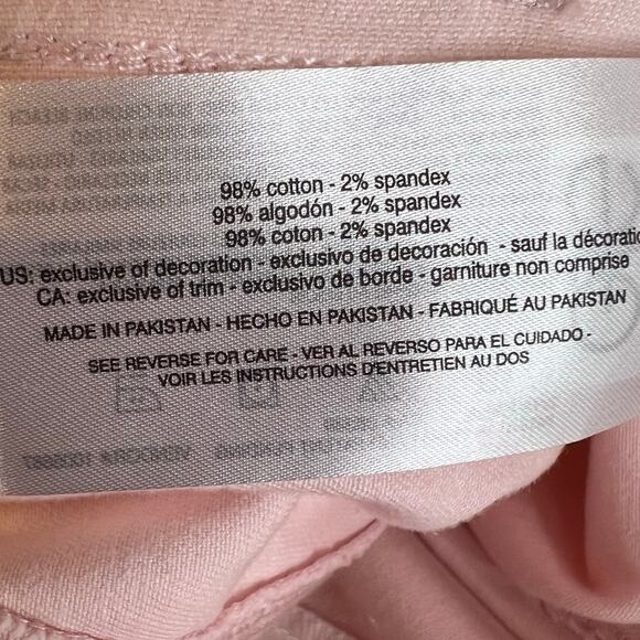 GLORIA VANDERBILT Amanda Straight Leg Slimming Jeans in Pink Women's Sz 14S - Picture 9 of 9